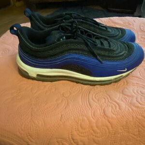 Nike Black and Royal Blue Sneakers